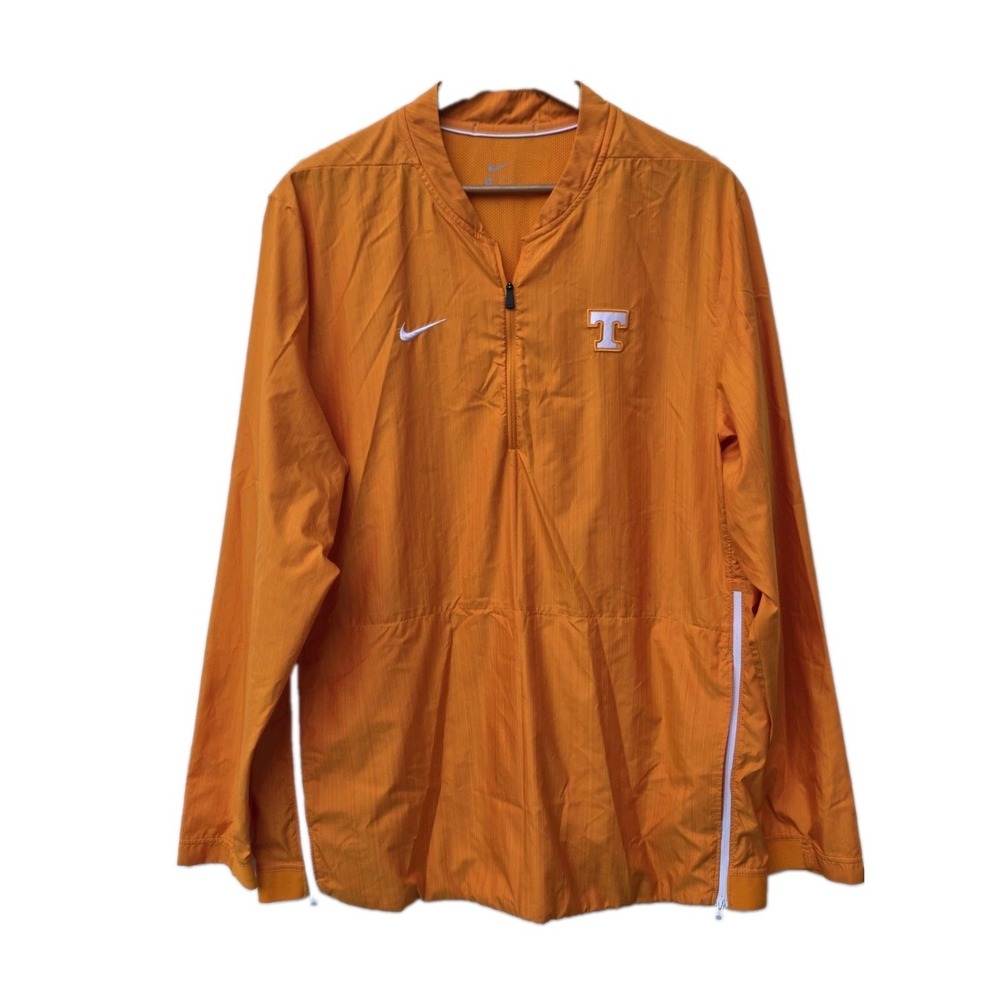 Nike Tennessee Vols Windbreaker On Field Sidelines T Logo 1/4 Zip Size XL